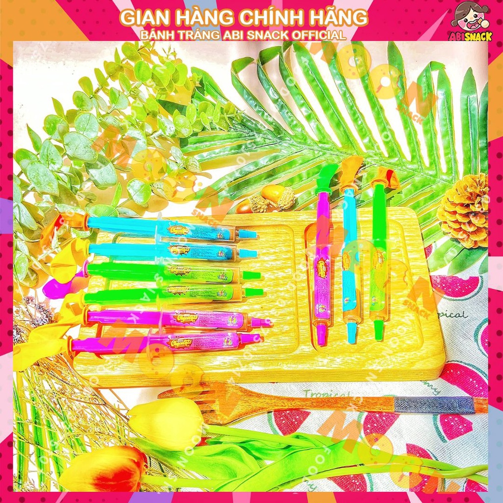 Kẹo Siro Chocolate hình Ống Tiêm hãng Funny Castle dành cho trẻ em ăn vặt Moon Snack Food