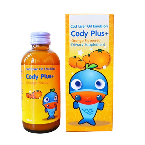 CODY PLUS+ ORANGE FLAVOURED – Hỗ trợ phát triển não bộ, cải thiện thị lực (120ml)