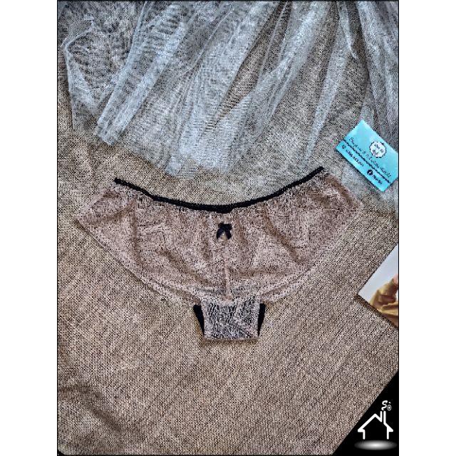 Bộ đồ lót sexy by Nhà Sò ren nâu đất quần tam giác NS063 | BigBuy360 - bigbuy360.vn