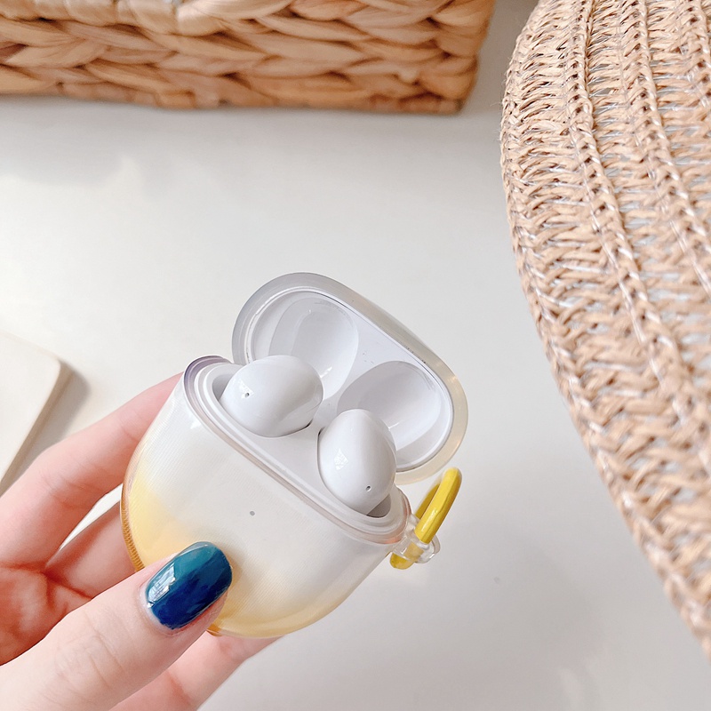Gradient candy color case cho redmi buds 4 vỏ bảo vệ chống rơi tpu mềm trong suốt với khóa vòng