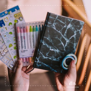 SỔ TAY DOT DREAMBOOK: Marble Đen (Chấm)