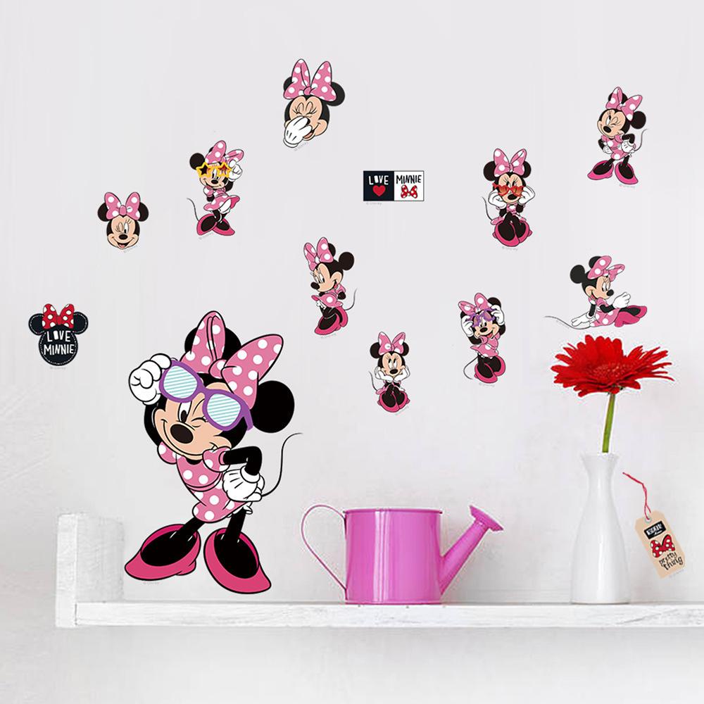 DARON Hình Dán Mickey Minnie Hoạt Hình Không Thấm Nước DIY