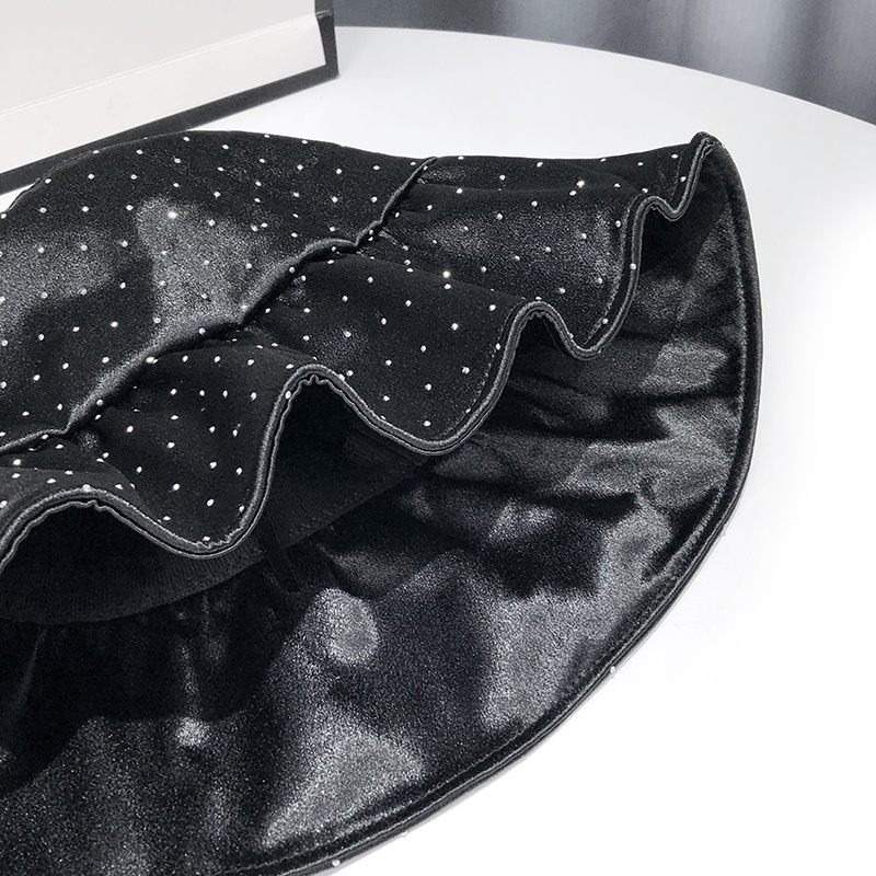 Mũ Tai Bèo Vành Rộng Đính Đá Phong Cách Phương Tây Thời Trang Mùa Hè Cho Nữ