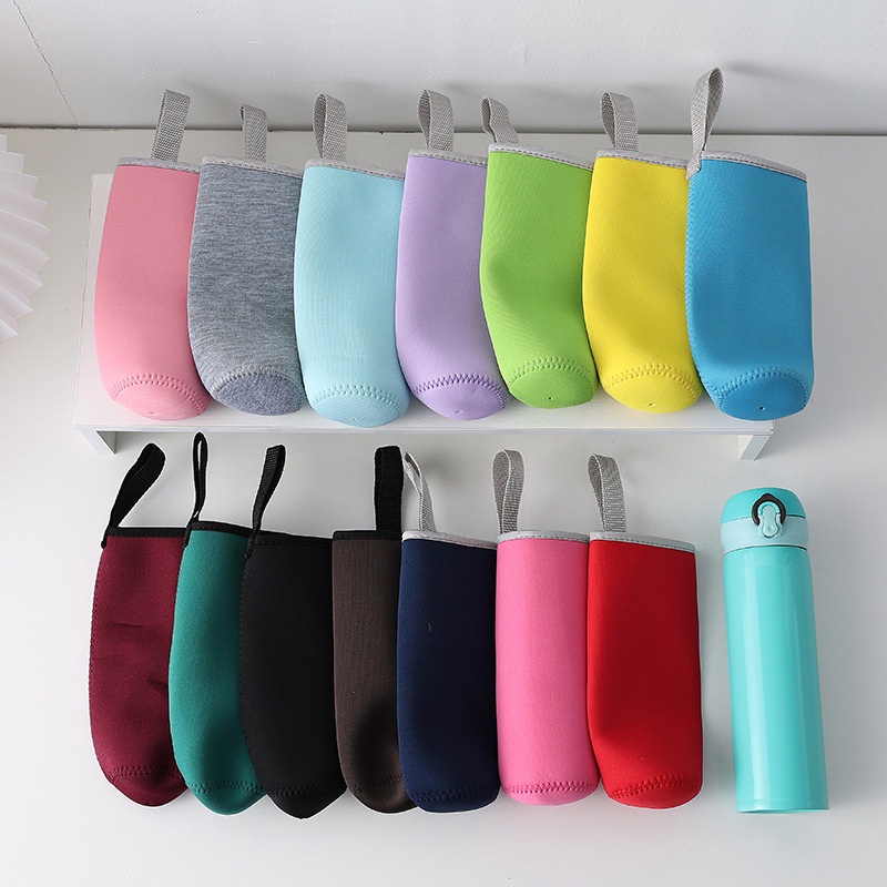Túi đựng bình giữ nhiệt 500ml chống va đập, vải dày cách nhiệt, quai xách chắc chắn