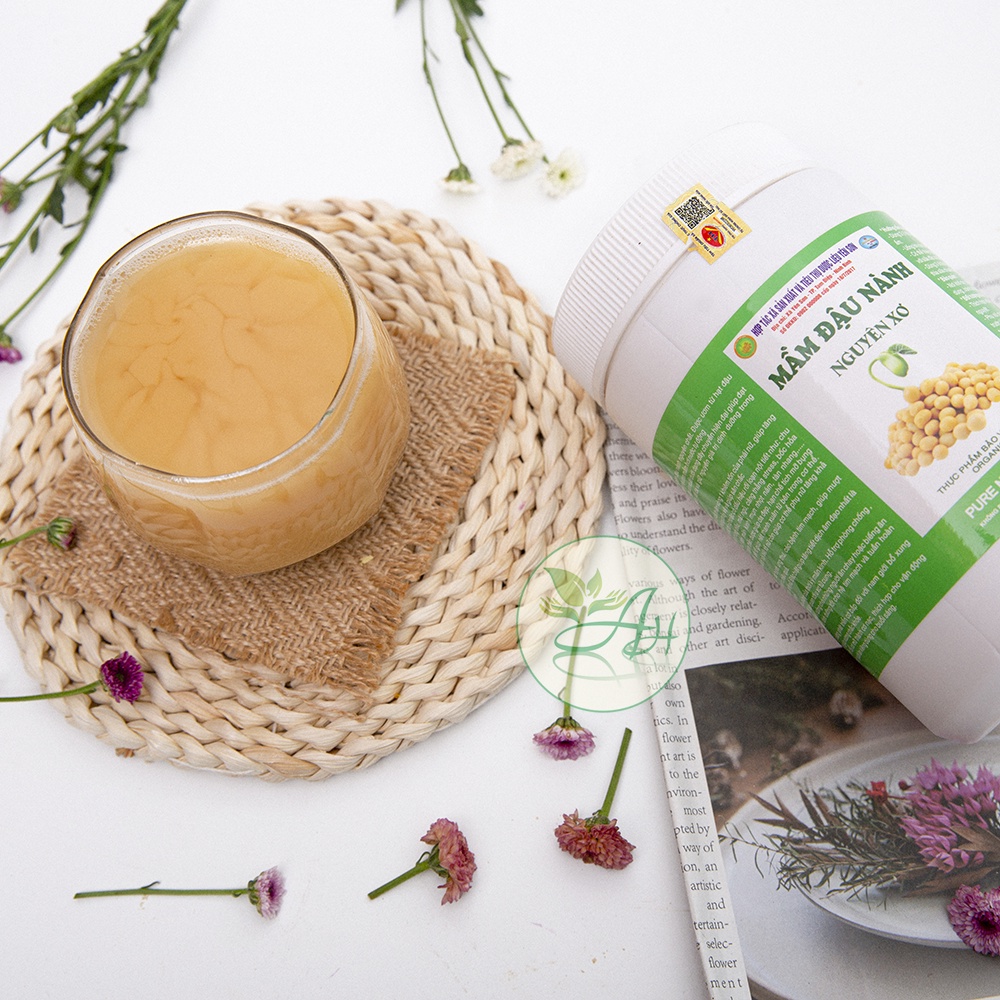 Mầm đậu nành nguyên xơ có đủ giấy ATVSTP hộp 0.5 kg