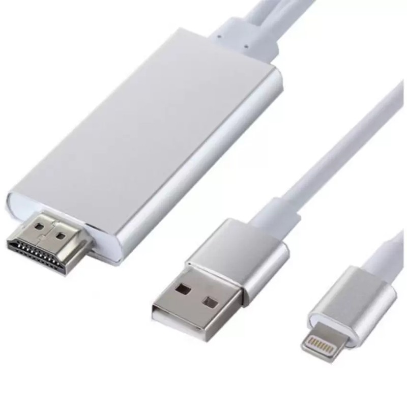 [Mã ELFLASH5 giảm 20K đơn 50K] Cáp Lightning to HDMI cho iPhone kết nối Tivi, Máy chiếu