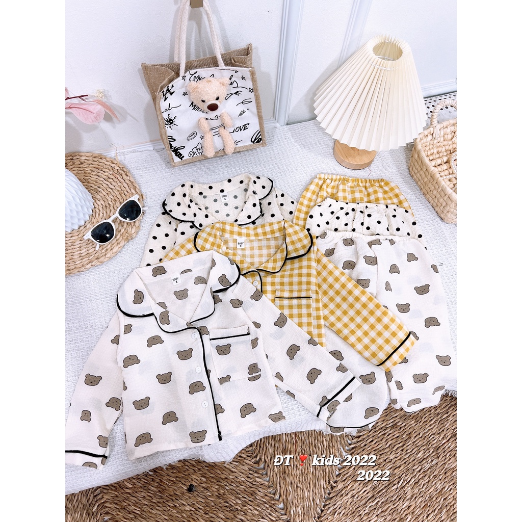 SALE BỘ PIJAMA  XỐP MỀM MỊN CHO BE TRAI BÉ GÁI SIZE 10-20KG(DXOP)
