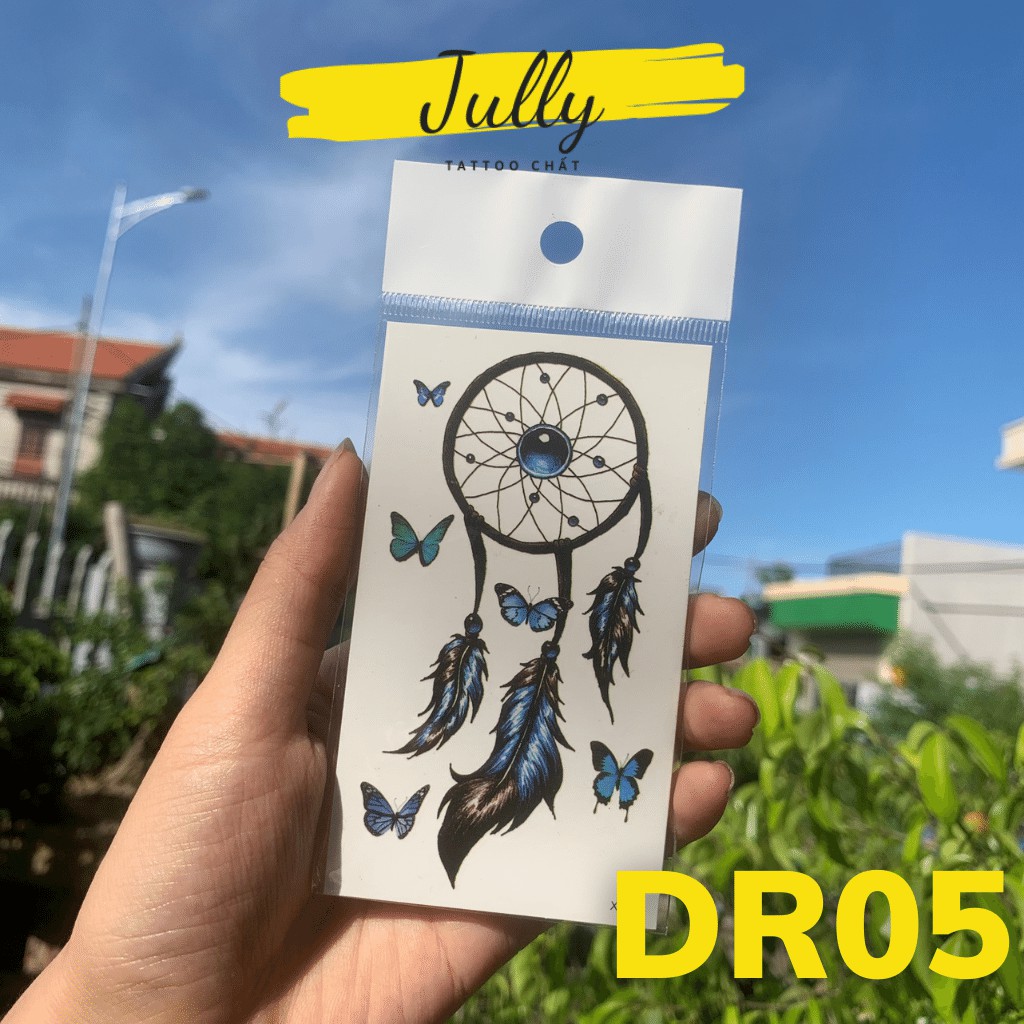 Hình xăm dán tạm thời Dream Catcher mini chống nước an toàn bền đẹp JULLY Tattoo chất