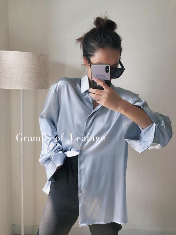 Áo Sơ Mi Tay Dài Dáng Rộng Phong Cách Retro Thời Trang Cho Nữ