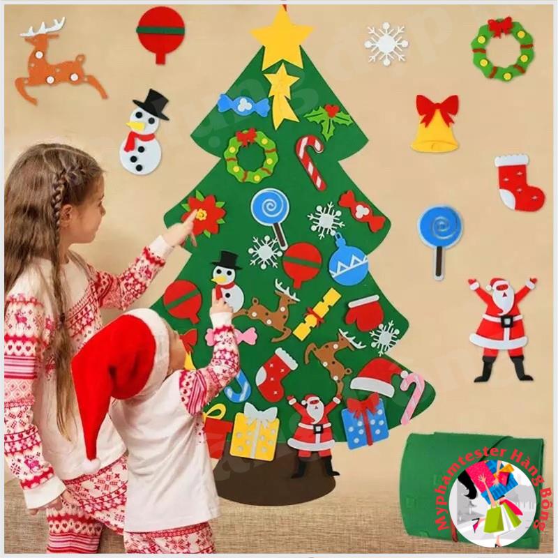 Cây thông Noel treo tường DIY