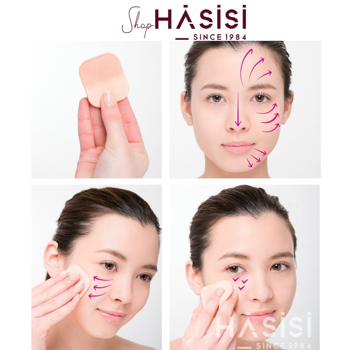 Bông Phấn Ướt Vuông Nhỏ VACOSI - BP04 (Bịch 2 Miếng)