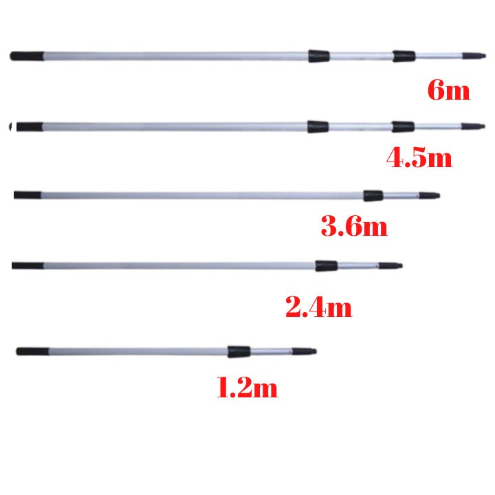 Cây lau kính cán dài 2m4,3m6,4m5,6m