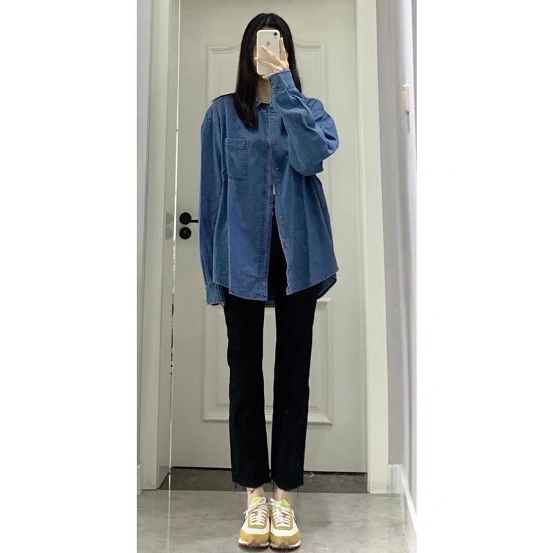 Quần jeans ống đứng đen ba soai | BigBuy360 - bigbuy360.vn