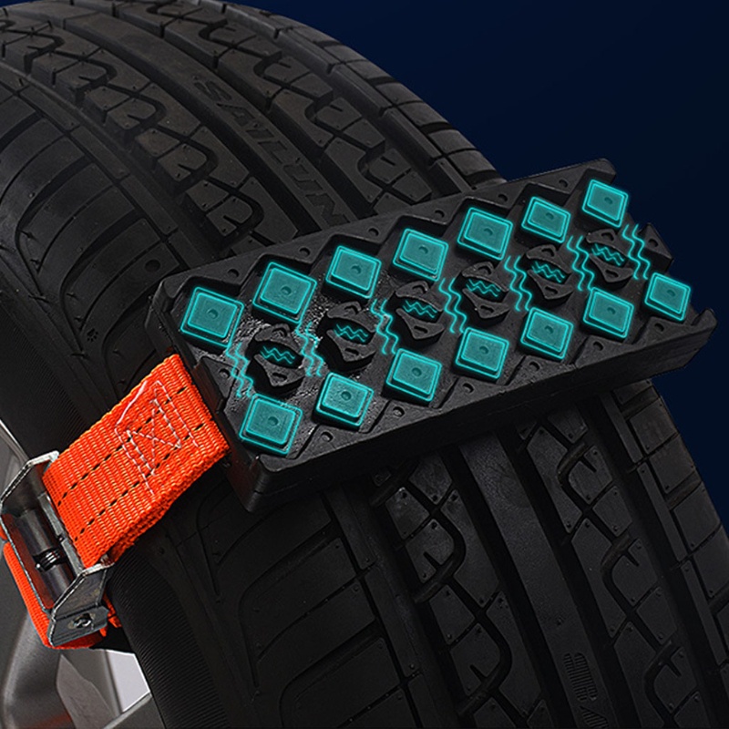 SUN 2x Tire Traction Mat Recovery Track Portable Emergency Devices for Snow Ice Mud