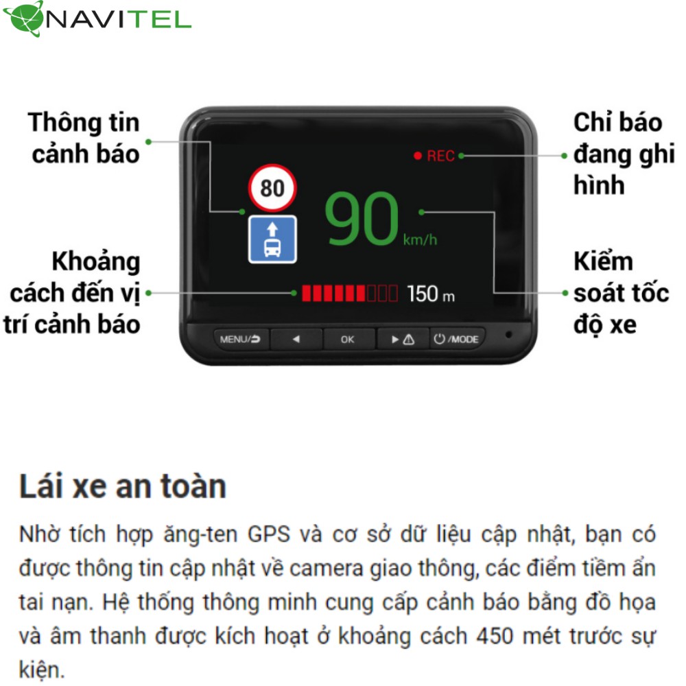 [Miễn Phí Lắp Đặt]  Camera Hành Trình Navitel R700 GPS Dual [Kèm Thẻ Nhớ 32Gb] | WebRaoVat - webraovat.net.vn