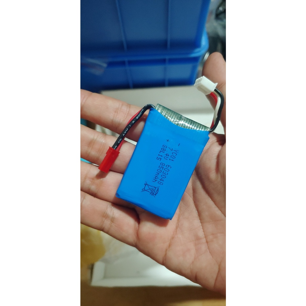 bin lipo 2s 850mah 25C đầu jst