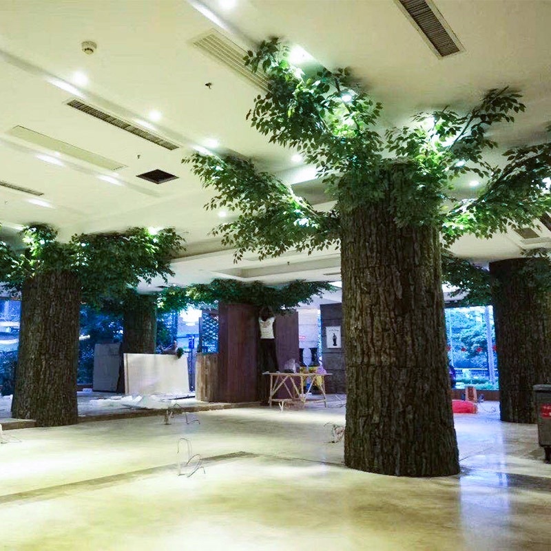 Lớp vỏ cây giả  dùng để dán trang trí tường, cột trụ nhà cửa
