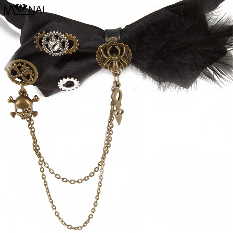 Vòng Cổ Choker Hình Nơ Phong Cách Gothic Punk Cá Tính Dành Cho Nữ