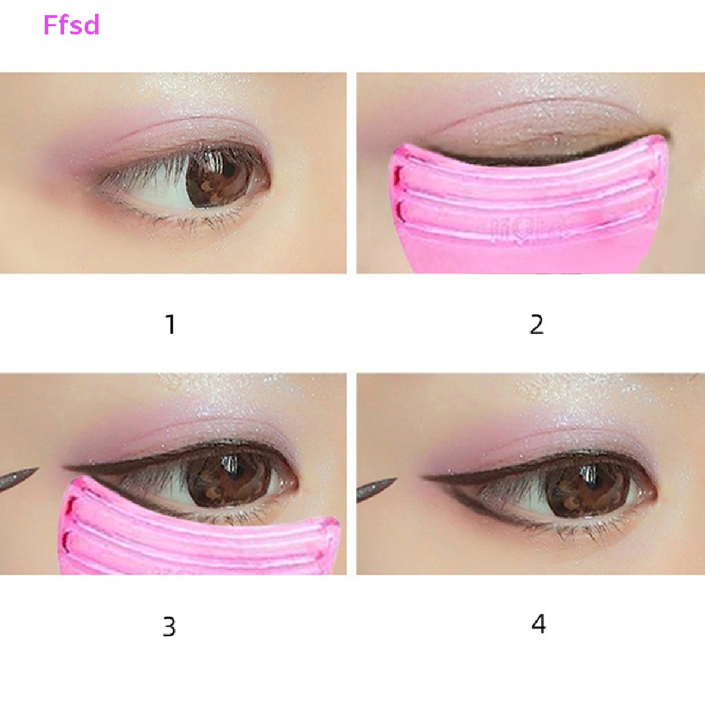 Set 2 / 3 Khuôn Nhựa Hỗ Trợ Kẻ Mắt Trang Điểm Làm Đẹp Cho Nữ