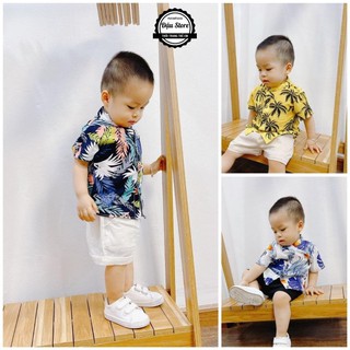 Bộ Đồ Đi Biển, Đi Chơi Cho Bé, Áo Đũi Tơ Nhật - Quần Đũi Xước Siêu Thoáng Mát Mã DB001 Mã DB005