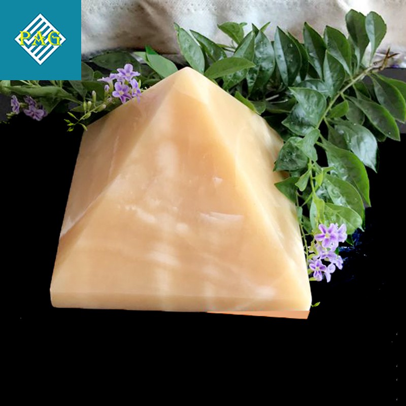 Khối Kim Tự Tháp Chất Liệu Đá Tự Nhiên Nhiều Màu Sắc - Vật Phẩm Phong Thủy Nhiều Năng Lượng