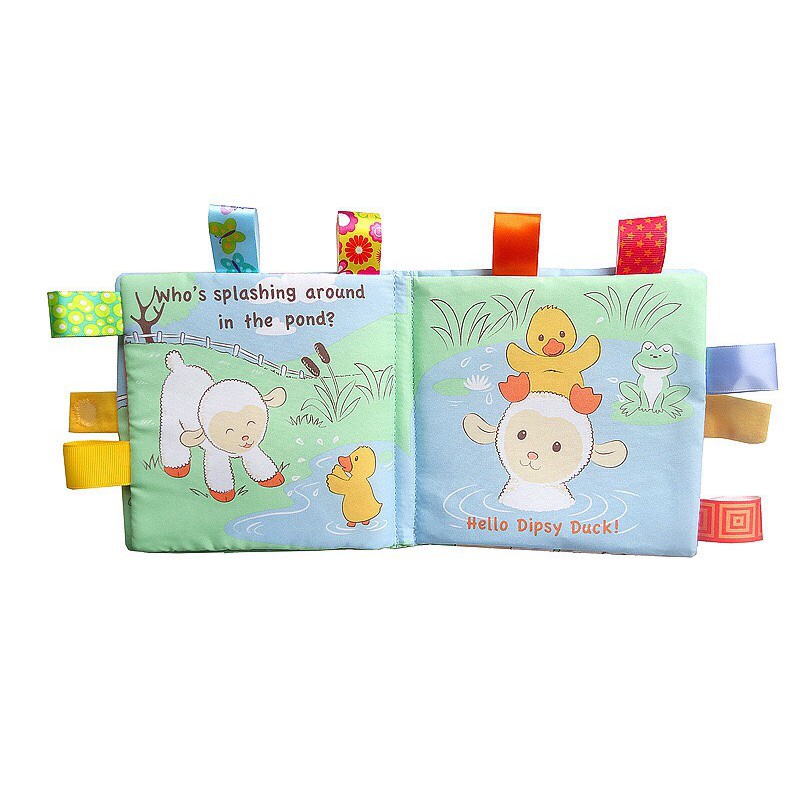 [Mẹ&amp;Bé] SÁCH VẢI HOẠT HÌNH BẰNG TIẾNG ANH, GIÚP BÉ PHÁT TRIỂN NHẬN THỨC CƠ BẢN