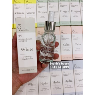 Tinh chất dưỡng trắng da 9WISHES MIRACLE WHITE AMPULE SERUM