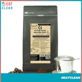 Cà phê sạch nguyên chất GUfoods - 100% Coffee Robusta Đăk Lăk - Cafe rang mộc, Gu mạnh đỉnh cao (50g/250g/500g)