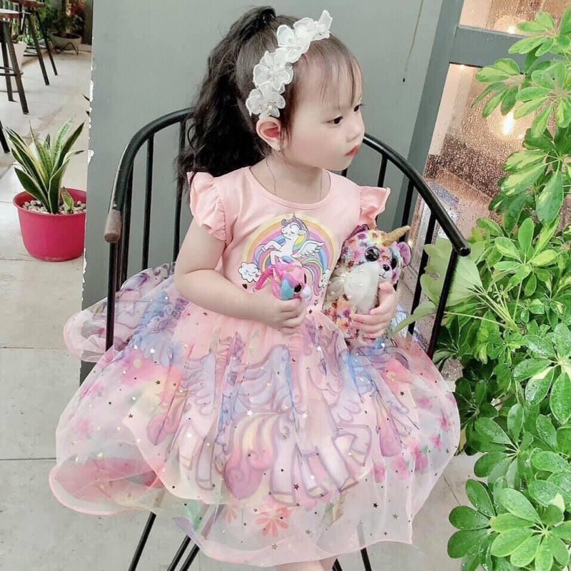 Đầm Công Chúa Elsa, Pony In 3D (9-36kg)