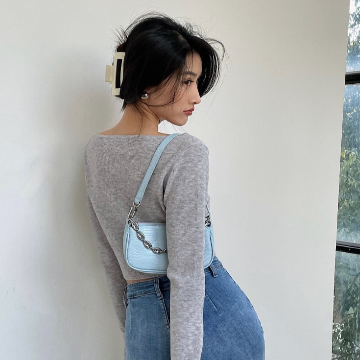 Cocory vn Áo Khoác Nữ Dáng Ngắn Tay Dài Màu Trơn Kiểu Dáng Hợp Thời Trang