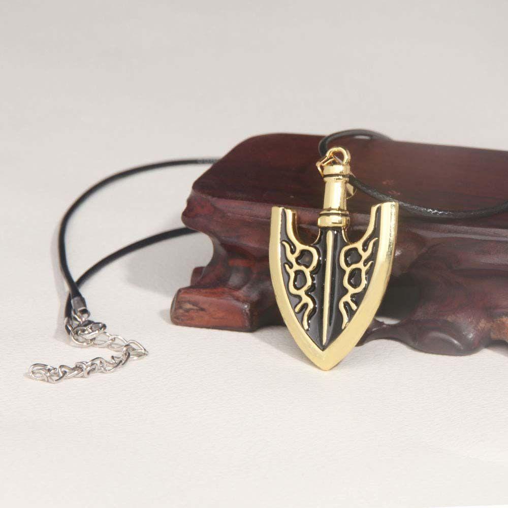 IVORY JOJO Bizarre Adventure Necklace Punk Simple Women Fans Gifts Stand-in Awakening Alloy Cosplay Key Chain