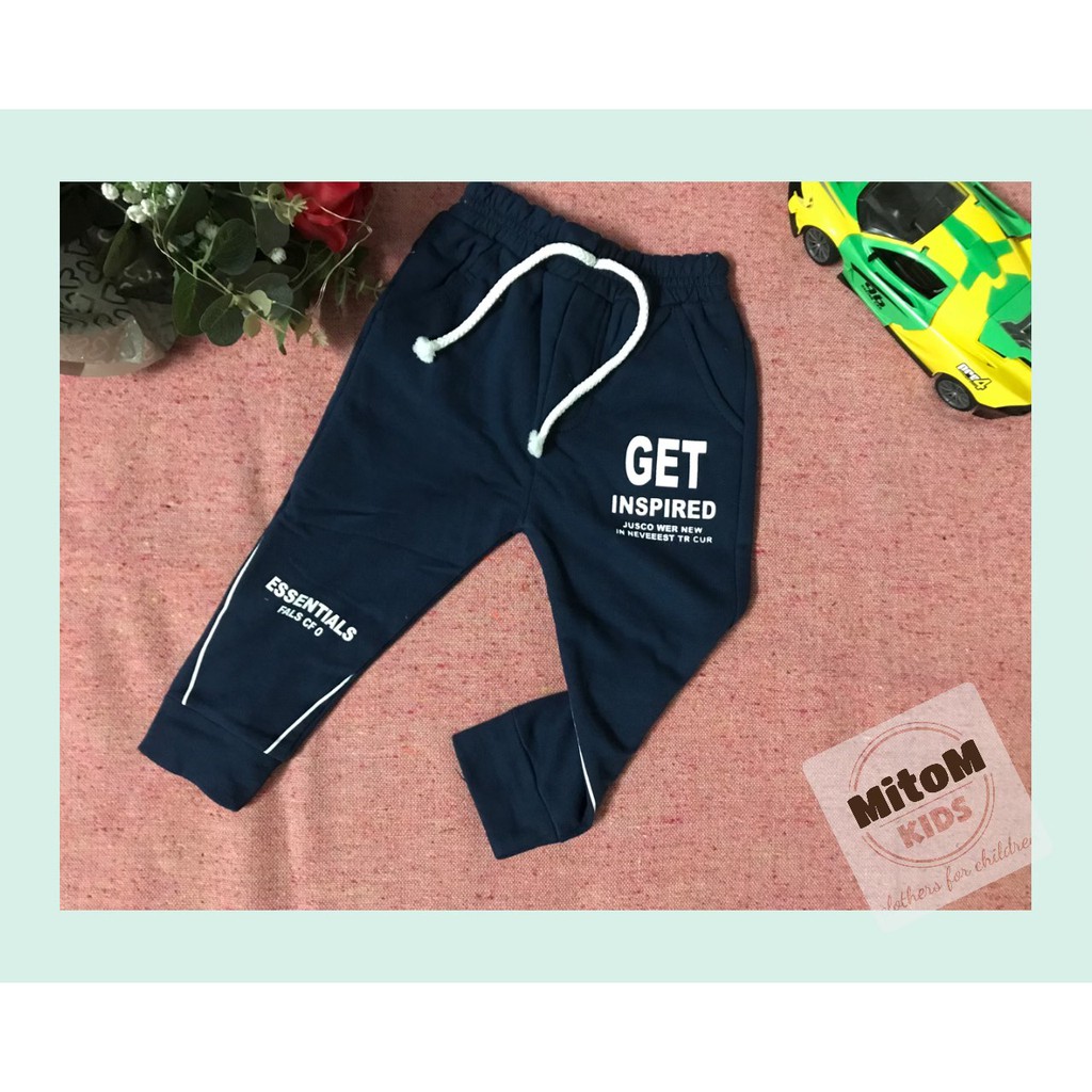 Quần dài cotton bé trai &amp; gái ♥️ FREESHIP ♥️ Chất thun cotton lưới cá mềm mịn, đường may chắc chắn, giữ ấm cho bé