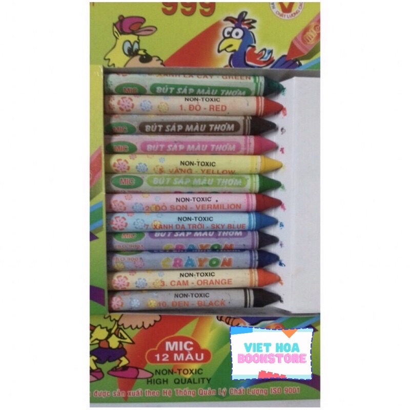 Sáp màu thơm Mic 12 màu Chính Hãng