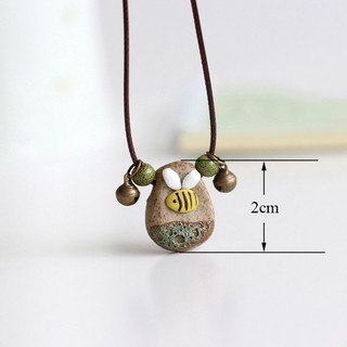 DFGF chuyền mặt con ong đính đá unisex