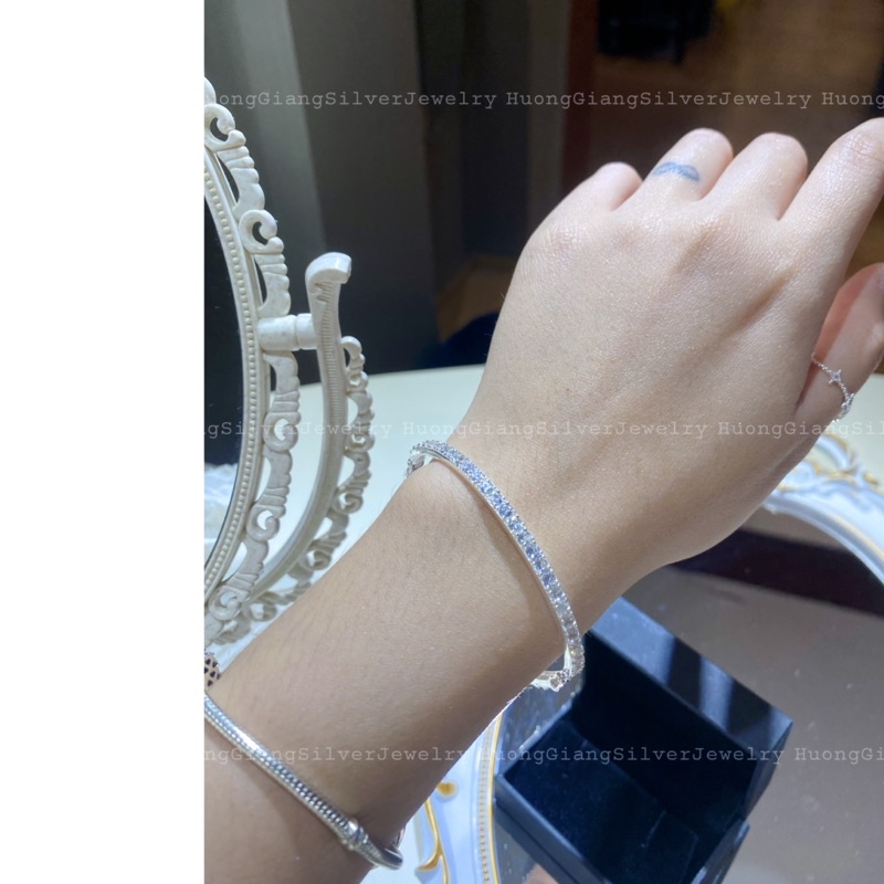 Vòng Full Đá Bạc S925 - HuongGiangSilver