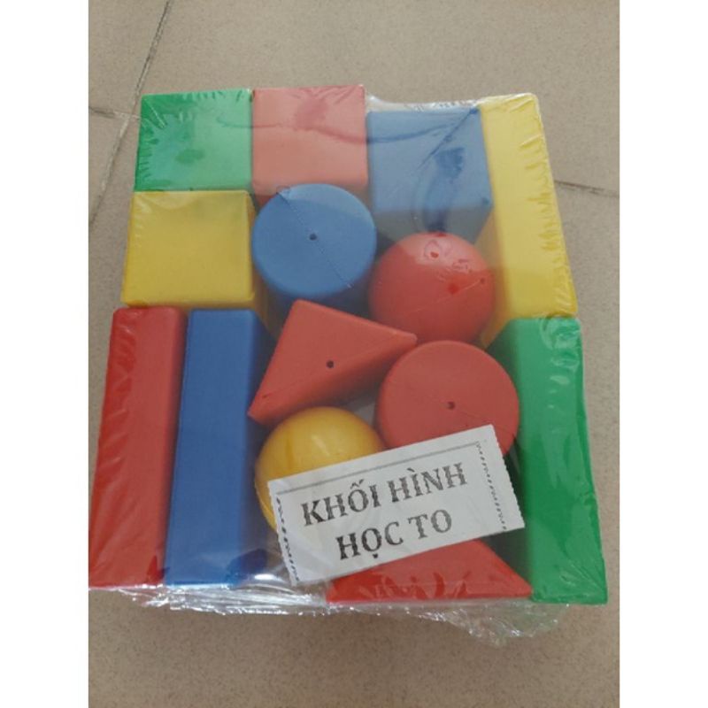 0Bộ khối hình học nhựa