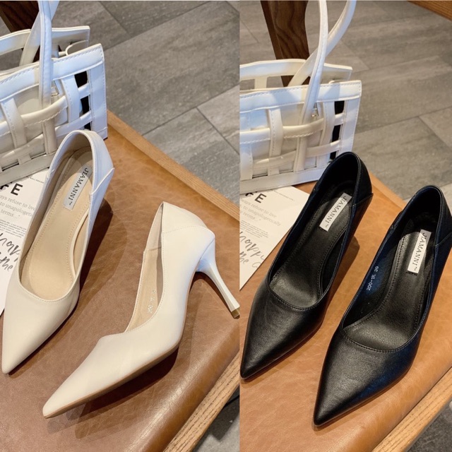Giày cao gót da trơn gót nhọn fullbox hàng quảng châu cao cấp