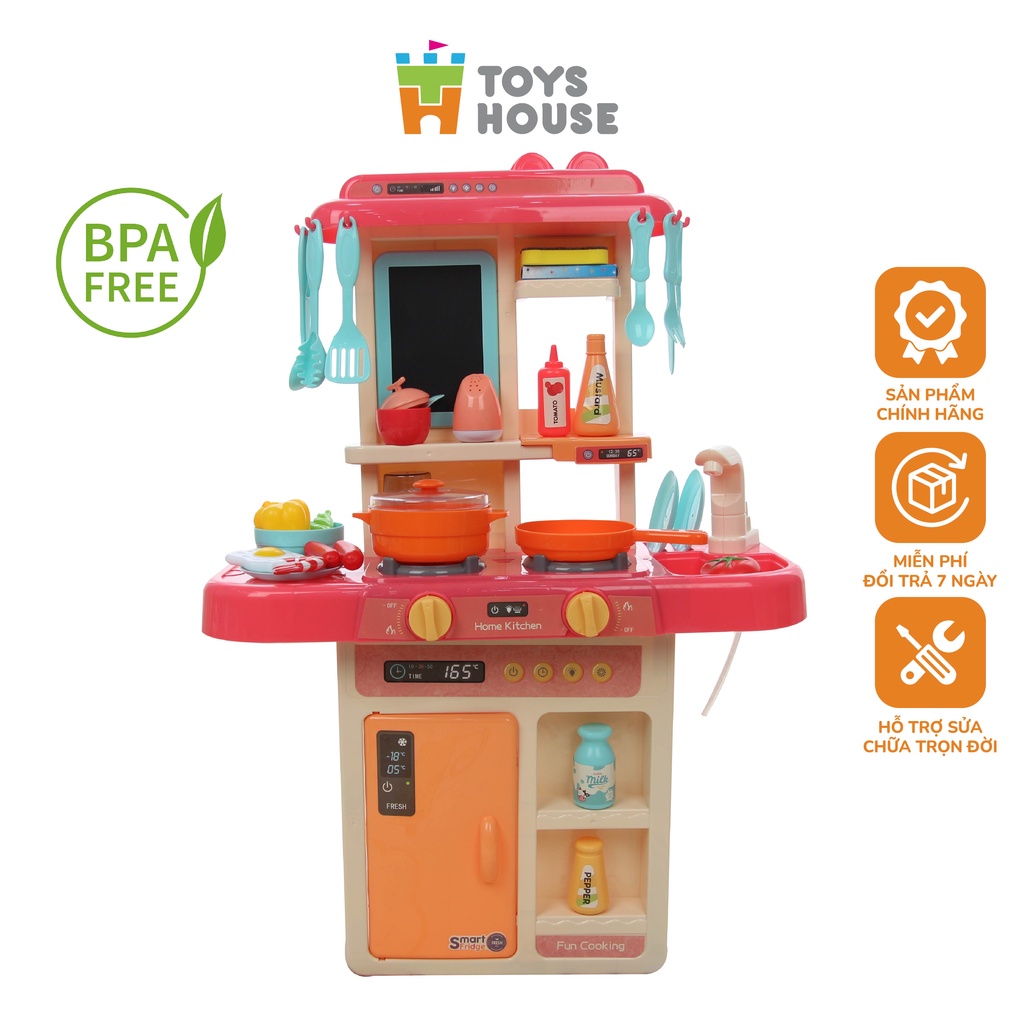 Đồ chơi nấu ăn cho bé/ bộ nhà bếp nấu nướng có vòi nước và bảng vẽ Toyshouse 889-169: đồ chơi hướng nghiệp cho bé
