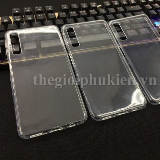 Ốp Silicon Samsung A7 2018 Trong suốt (hàng cao cấp_chống ố  | BigBuy360 - bigbuy360.vn