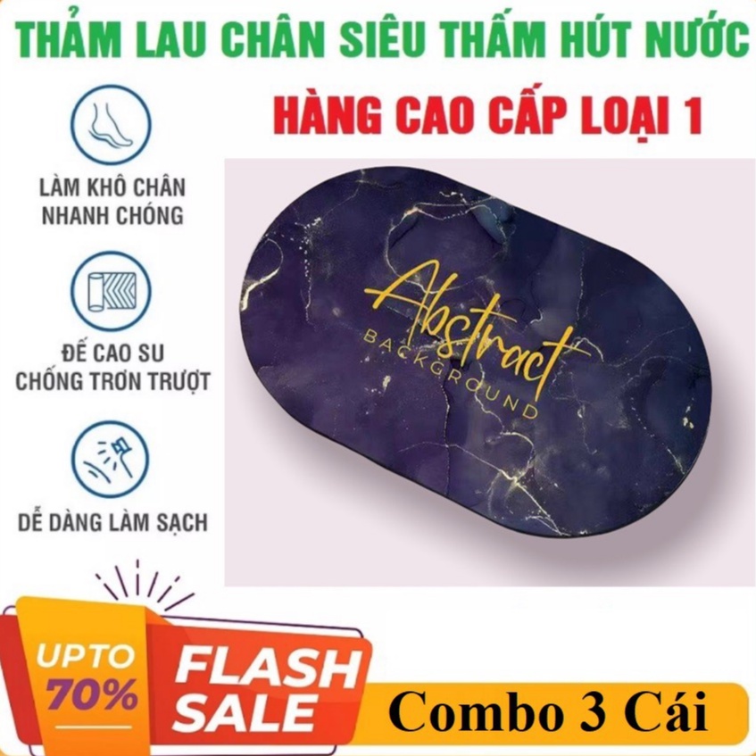 Thảm Trải Sàn Thấm Hút Nước Thảm Chùi Chân Nhà Tắm, Nhà Vệ Sinh, Nhà Bếp Thấm Nước Vượt Trội Không Mùi Hôi