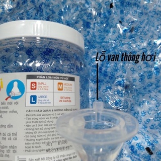 Núm Vú / Núm Ti Thay Thế Bình Sữa Cổ Hẹp Agi S/M/L