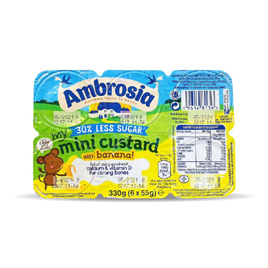 Váng Sữa Ambrosia Anh Ăn Dặm Cho Bé 6 Tháng Tuổi Bổ Sung Canxi Vitamin Thơm Ngon Dễ Ăn