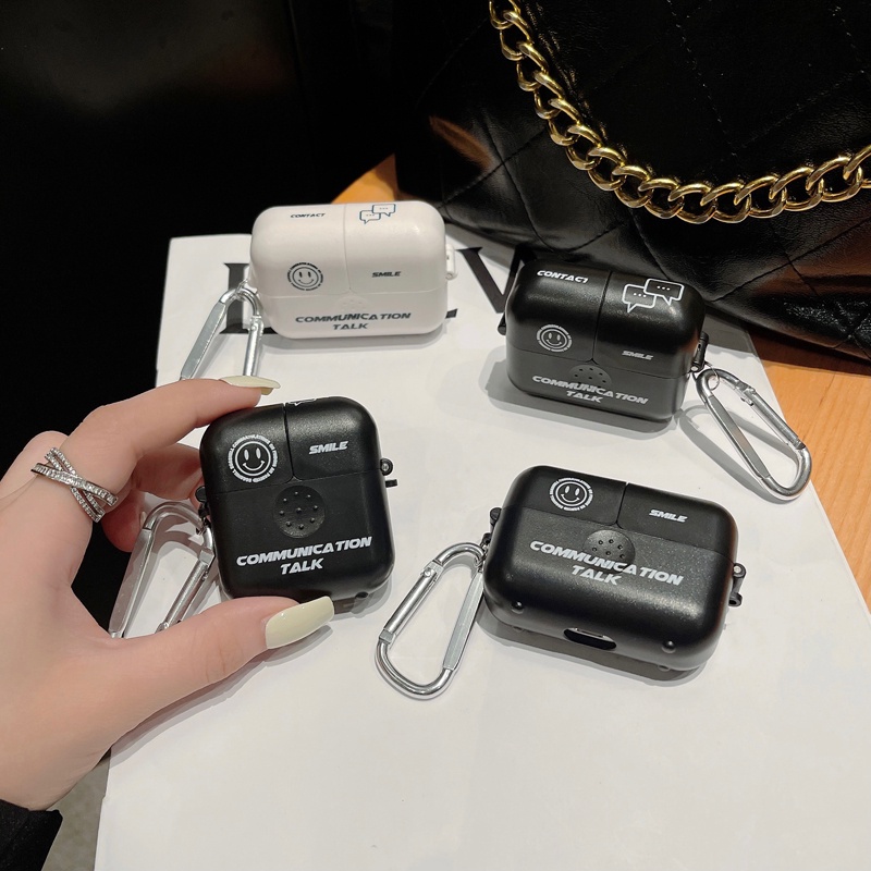 Vỏ Bảo Vệ Hộp Sạc Tai Nghe Airpods 3 Airpods 2 Airpods 2nd gen 1 / 2 Pro Mềm Hình Mặt Cười Dễ Thương