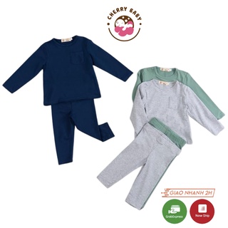 Đồ bộ cho bé, quần áo cho bé trai, gái dài tay chất cotton size 6-16kg - CherryBaby