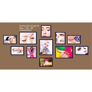 Bộ 11 khung nail - mi kèm ảnh chất lượng HD giá chỉ #230k