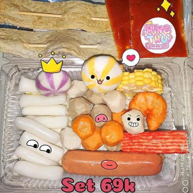 Set Thả Lẩu Bánh Gạo Tokbokki (set ko kèm rau và mì)