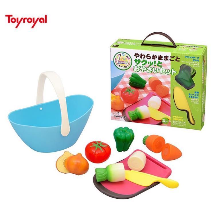 GIỎ RAU CỦ 8 MÓN SAFE &amp; SOFT TOYROYAL (CHÍNH HÃNG) CHO BÉ (114920)