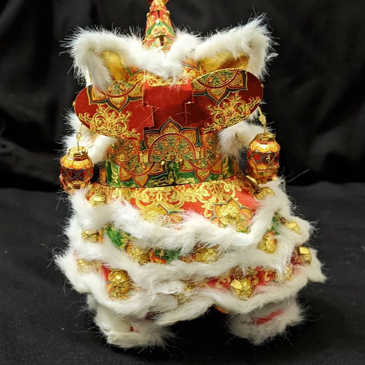 Mô Hình 3D Kim Loại Piececool Con Lân Màu Vàng