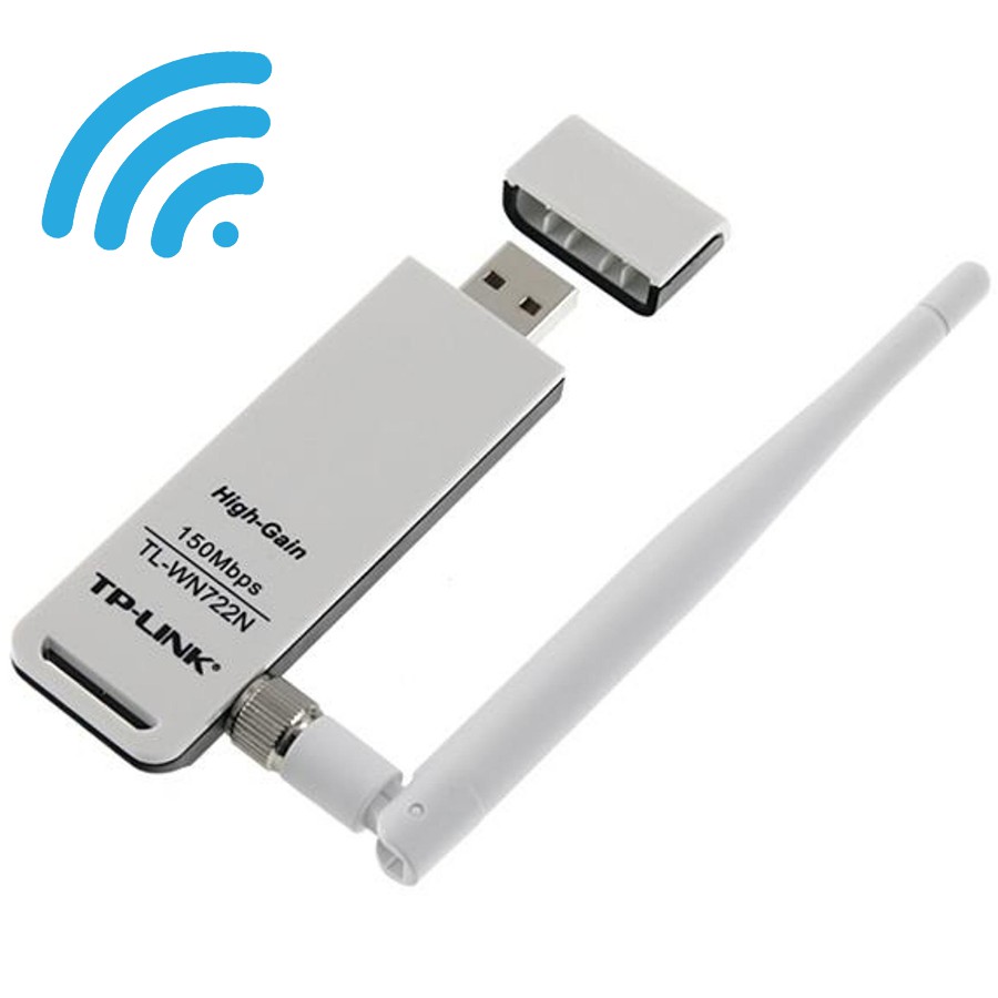 USB Wifi thu sóng TP-Link TL-WN722N - USB Wifi (high gain) tốc độ 150Mbps - Hàng Chính Hãng