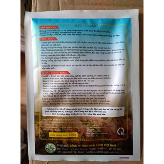 CHẾ PHẨM NẤM ĐỐI KHÁNG TRICHODERMA 20 TỶ BÀO TỬ NẤM GÓI 100GR
